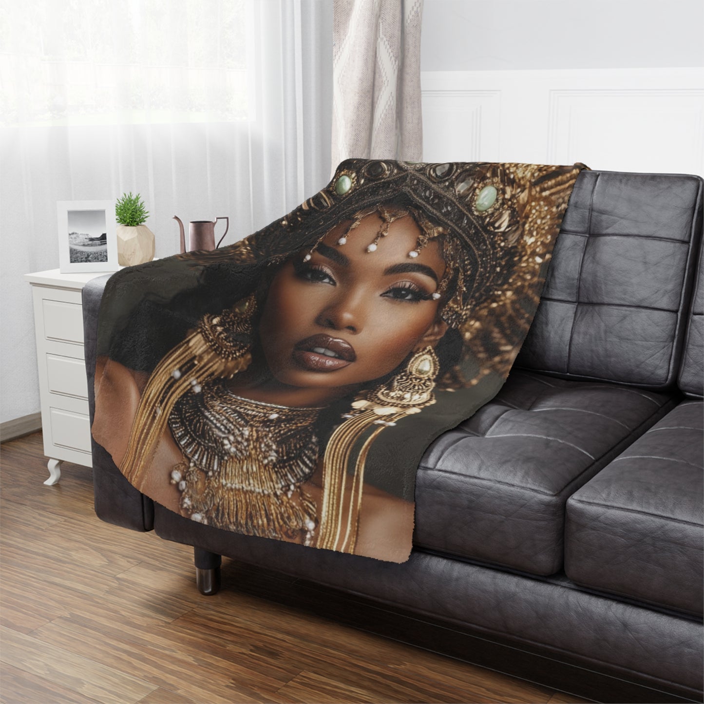 Minky Blanket with Elegant Goddess Design | Cozy Throw, Nursery Blanket, Gift for Her, Home Decor, Luxury Throw