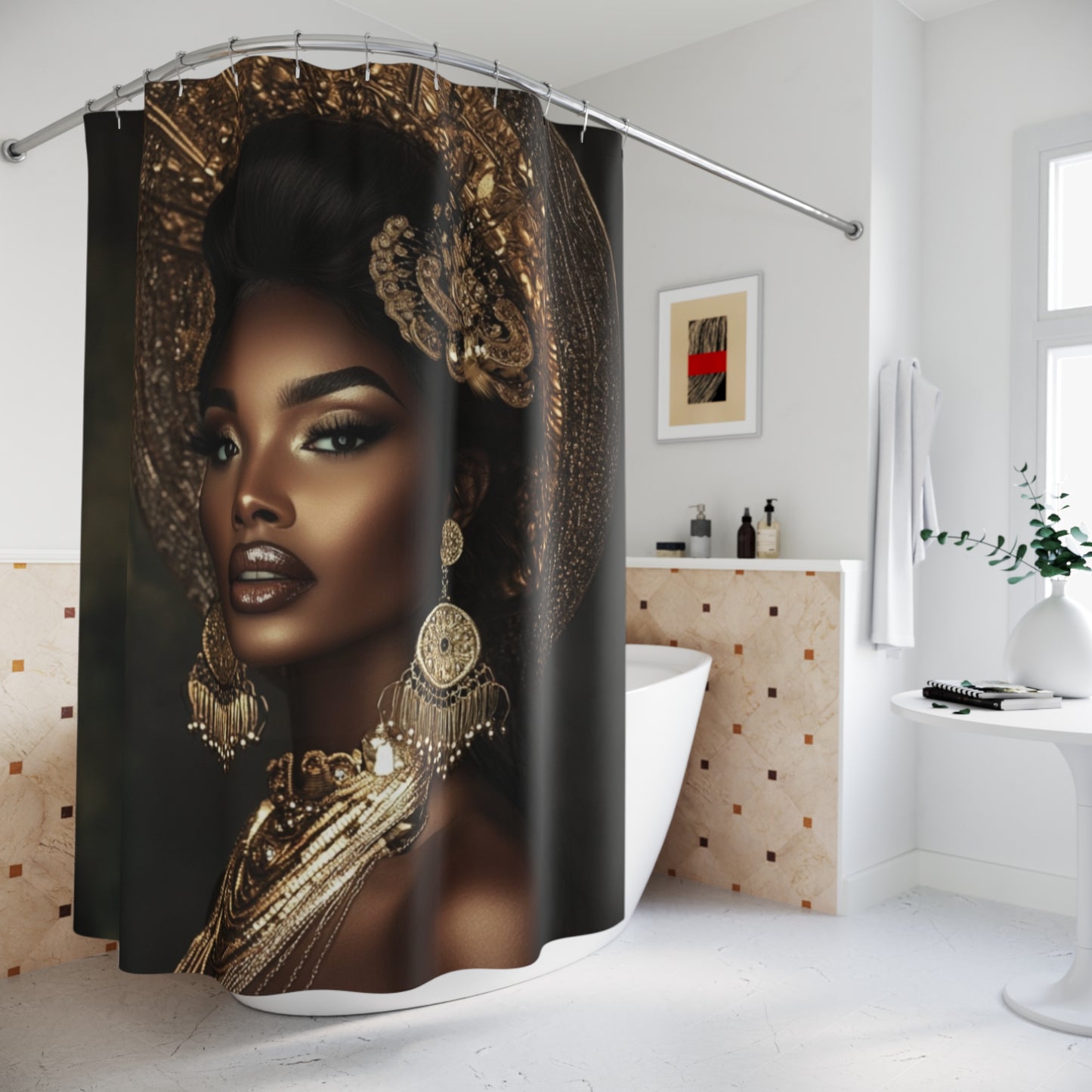 Elegant African Queen Shower Curtain